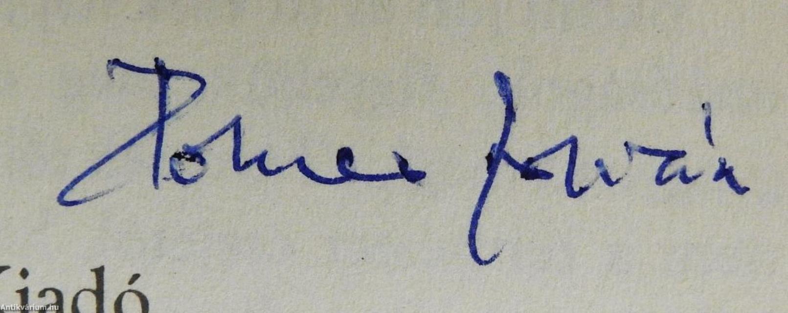 Isten zsámolyánál (dedikált példány)