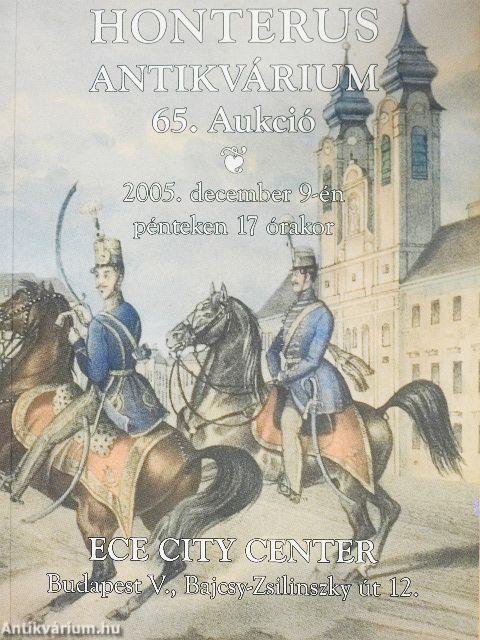 Honterus Antikvárium 65. Aukció