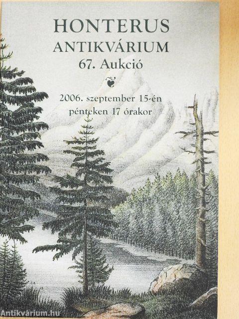 Honterus Antikvárium 67. Aukció