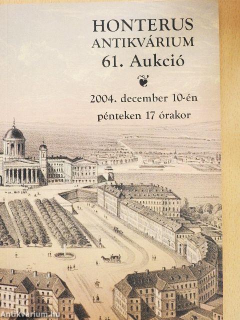 Honterus Antikvárium 61. Aukció