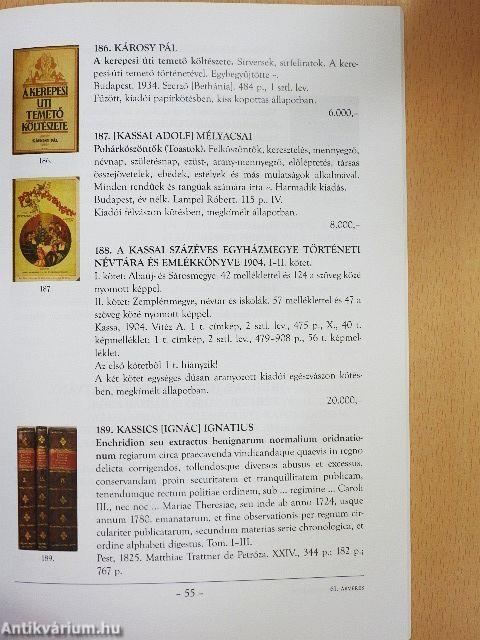 Honterus Antikvárium 61. Aukció