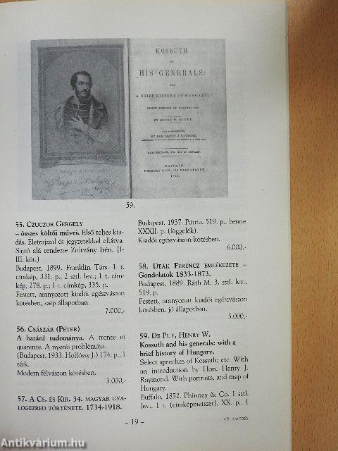 Honterus Antikvárium 49. Aukció