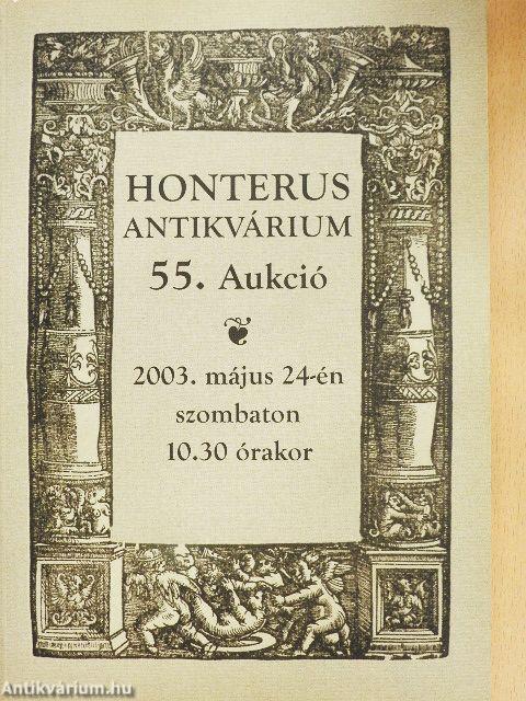 Honterus Antikvárium 55. Aukció