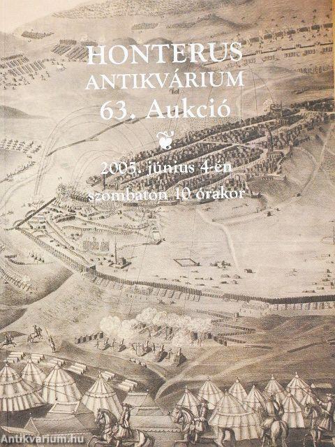 Honterus Antikvárium 63. Aukció