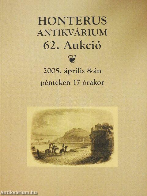Honterus Antikvárium 62. Aukció