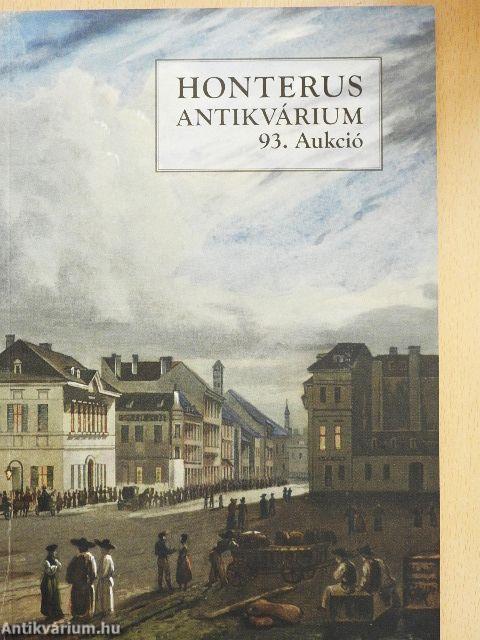 Honterus Antikvárium 93. Aukció