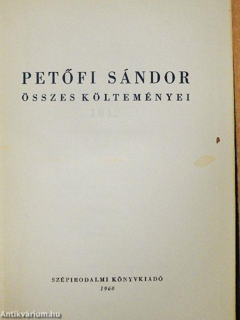 Petőfi Sándor összes költeményei I-II.