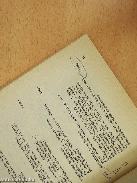 A Téka Könyvértékesítő Vállalat antikvár könyvaukciója 1989. november 24-25-én