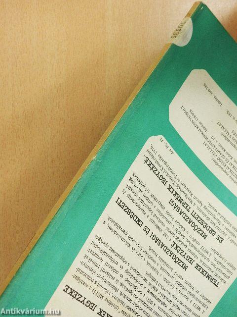 Mezőgazdasági adatok 1975/4.