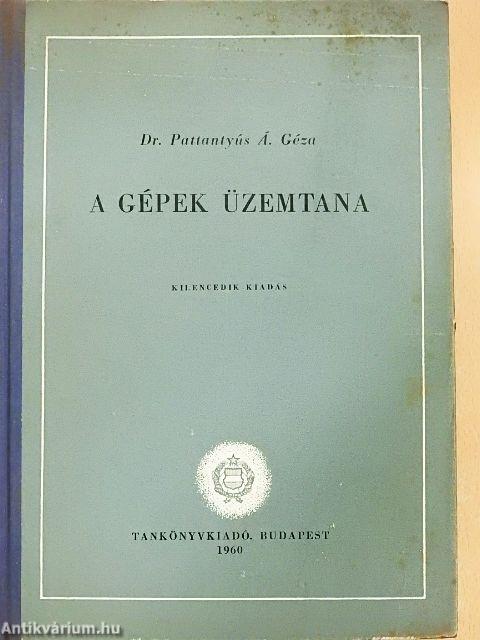 A gépek üzemtana