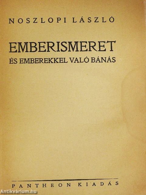 Emberismeret és emberekkel való bánás