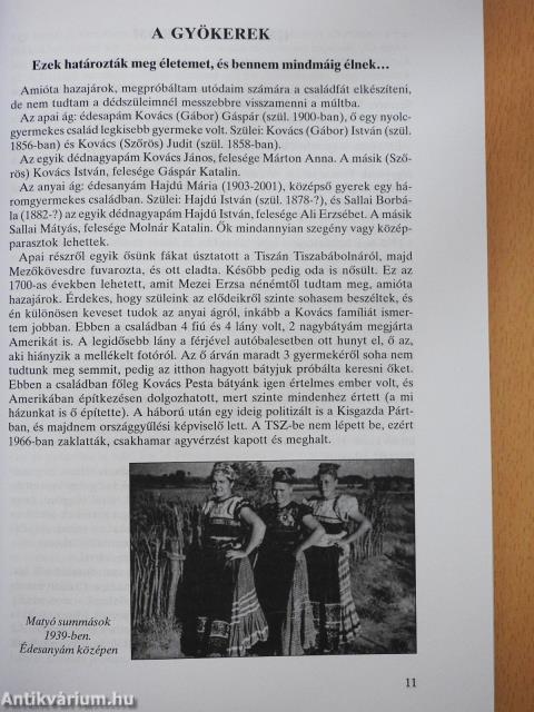 Egy matyó vándor életútja (dedikált példány)