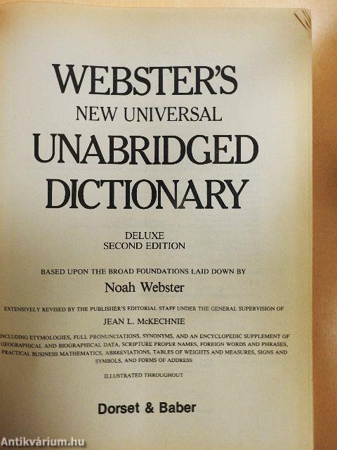 Webster's New Universal Unabridged Dictionary