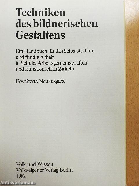 Techniken des bildnerischen Gestaltens
