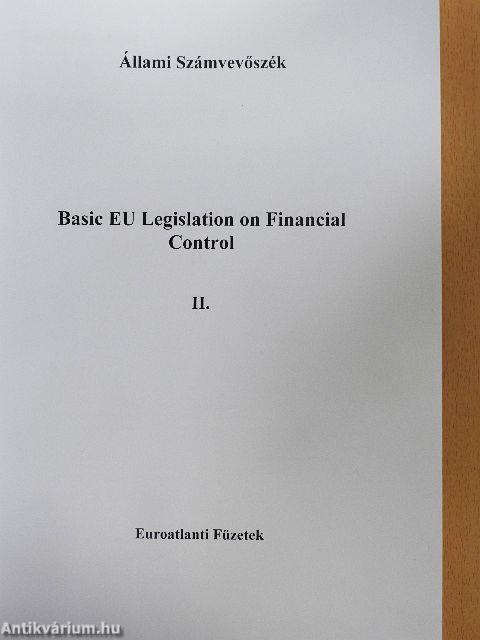 Basic EU Legislation on Financial Control II.
