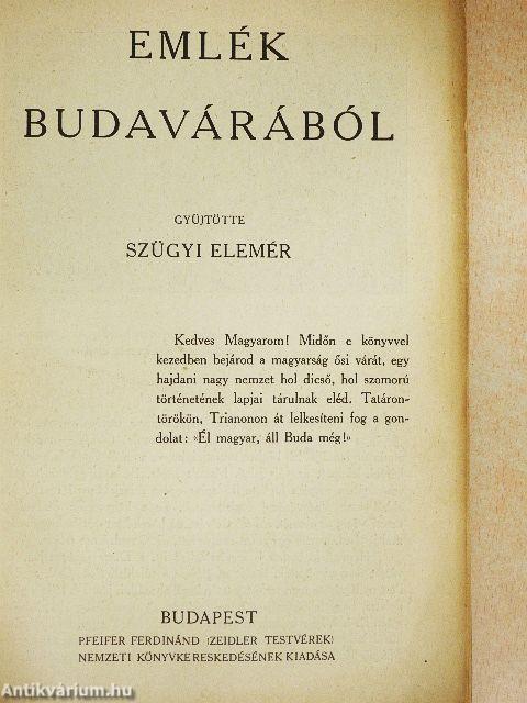 Emlék Budavárából