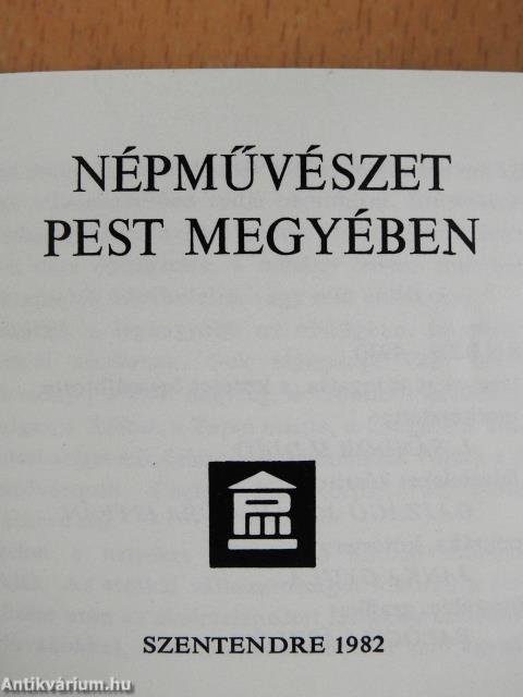 Népművészet Pest megyében (minikönyv) (számozott) (dedikált példány)