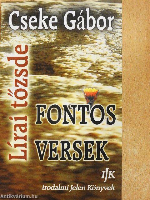 Lírai tőzsde: Fontos versek