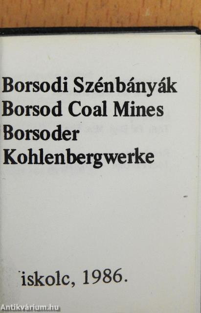 Borsodi Szénbányák (minikönyv) - Plakettel