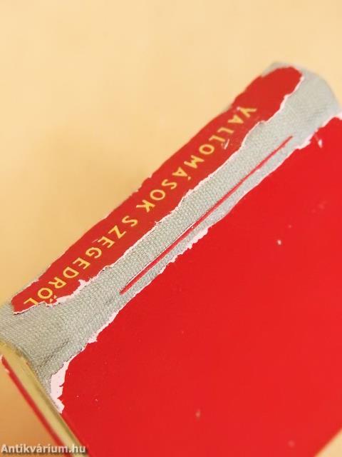 Vallomások Szegedről (minikönyv) - Plakettel