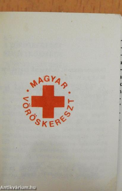 Magyar Vöröskereszt (minikönyv) (számozott)