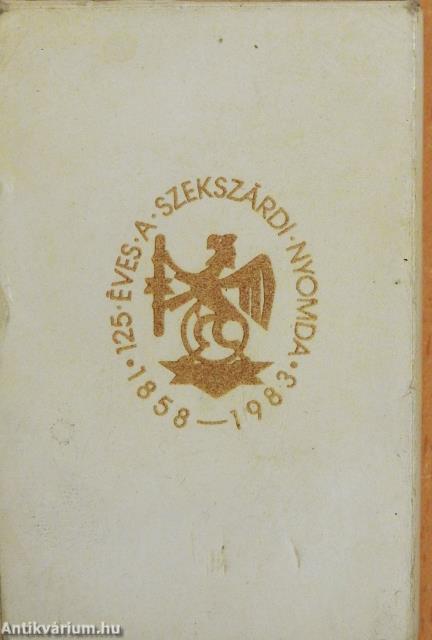 Szekszárd város nyomdászata (minikönyv) - Plakettel