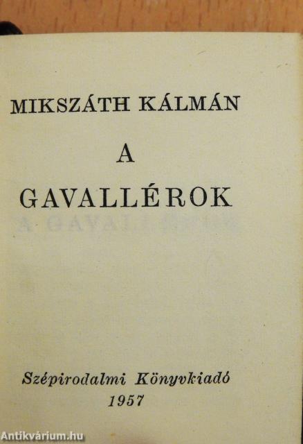 A gavallérok (minikönyv)