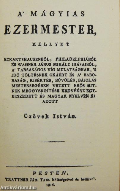 A' mágyiás ezermester (minikönyv)