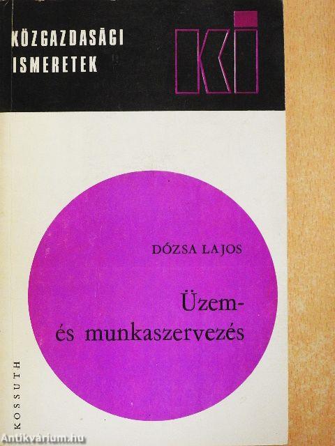 Üzem- és munkaszervezés