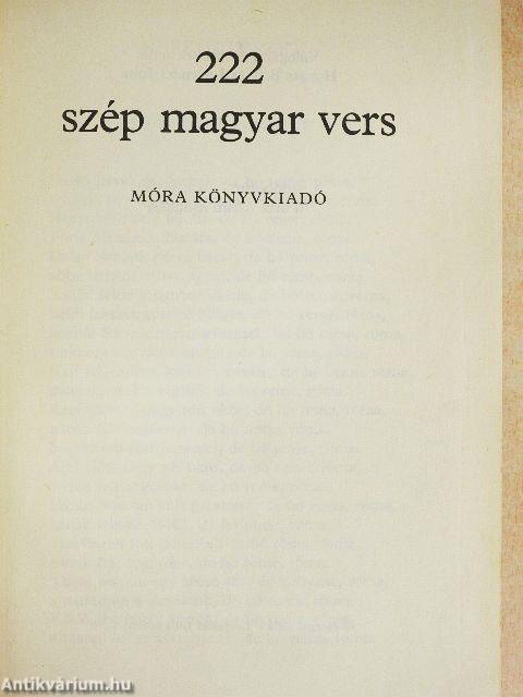 222 szép magyar vers