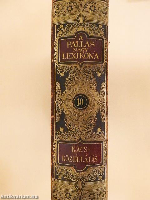 A Pallas Nagy Lexikona X. (töredék)