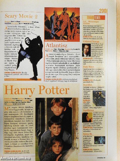 Cinema 2001. (nem teljes évfolyam)