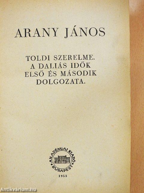 Arany János összes művei V.
