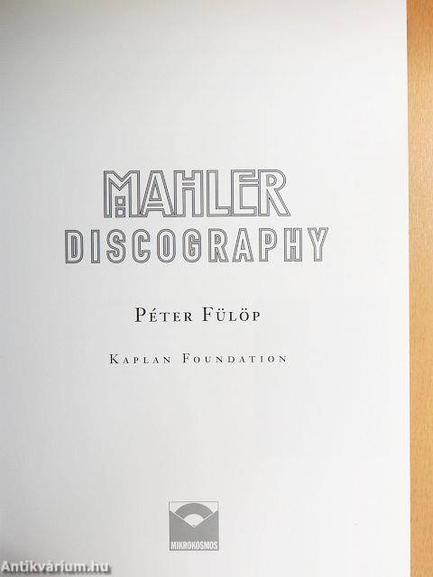 Mahler Discography - CD-vel