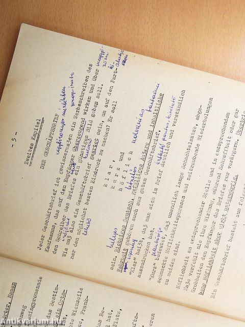 Der Schriftverkehr des Außenhandels