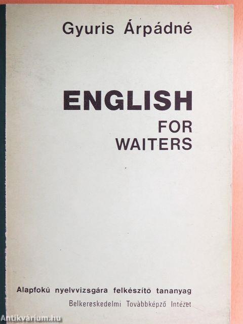 English for waiters