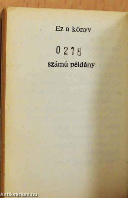 Könyvnyomtatás Magyarországon 1901-1973 (minikönyv) (számozott)