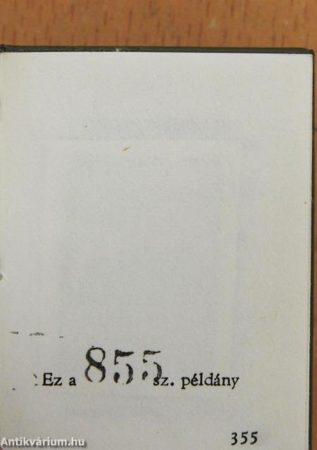 Tokaj-Hegyalja (minikönyv) (számozott)