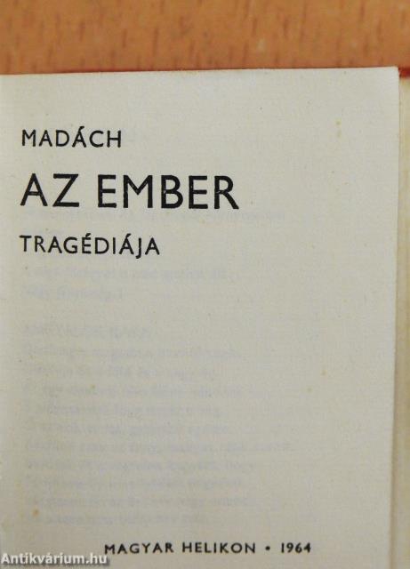 Az ember tragédiája (minikönyv)