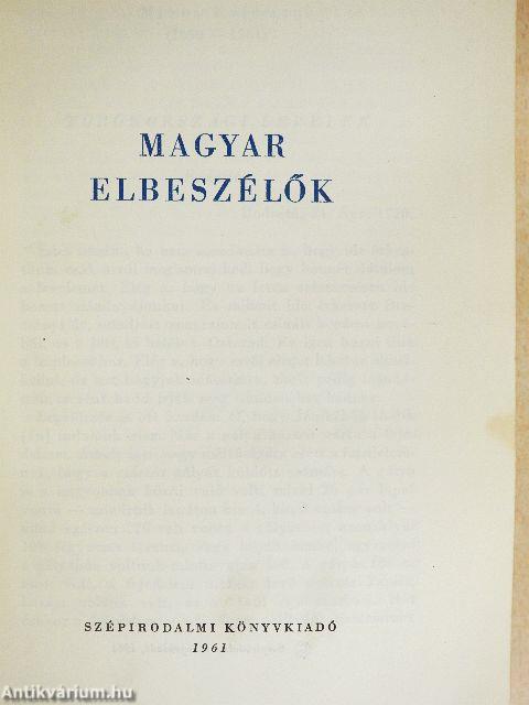 Magyar elbeszélők I-IV.