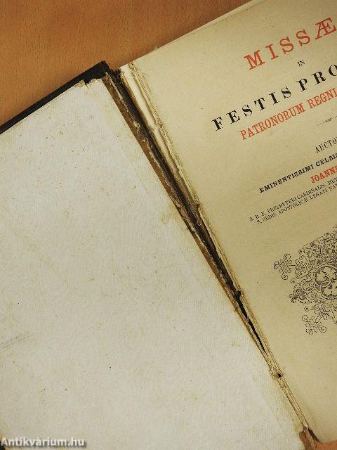 Missae in festis propriis patronorum Regni Hungariae (rossz állapotú)