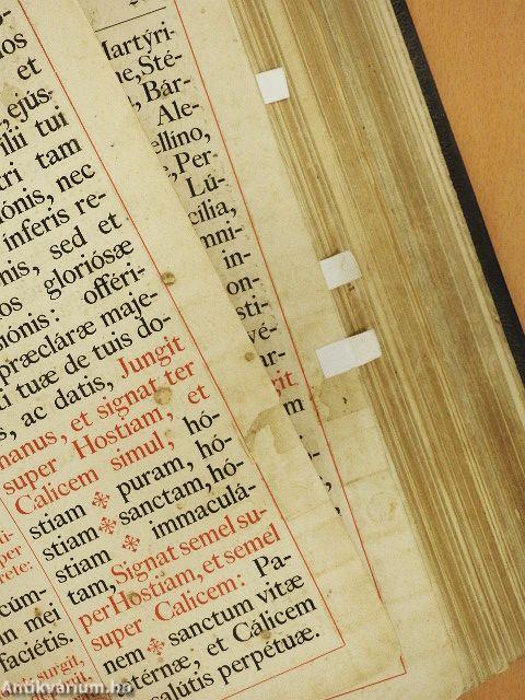 Missae in festis propriis patronorum Regni Hungariae (rossz állapotú)