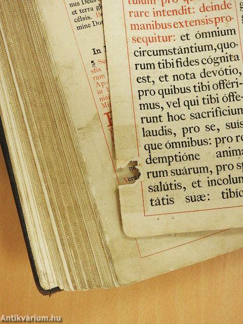 Missae in festis propriis patronorum Regni Hungariae (rossz állapotú)