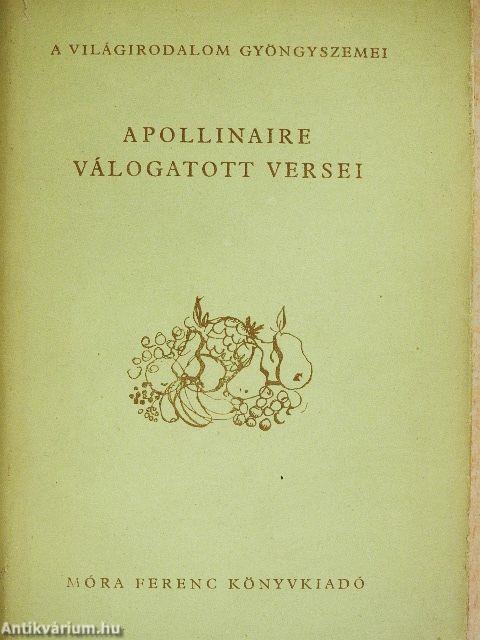 Apollinaire válogatott versei