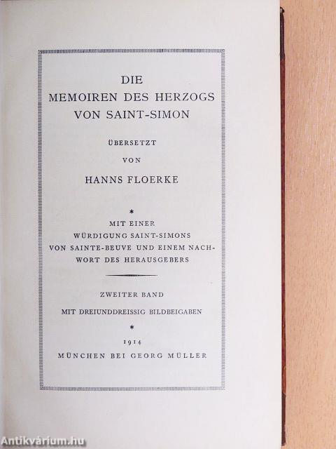 Die Memoiren des Herzogs von Saint-Simon II.