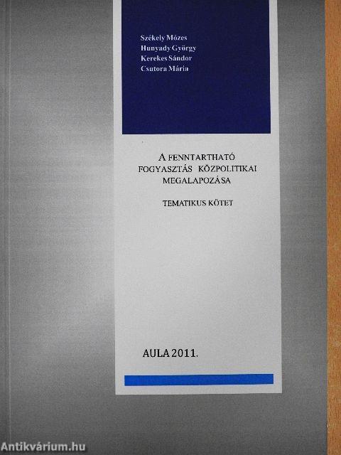 A fenntartható fogyasztás közpolitikai megalapozása