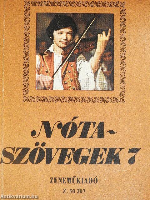 Nótaszövegek 7.