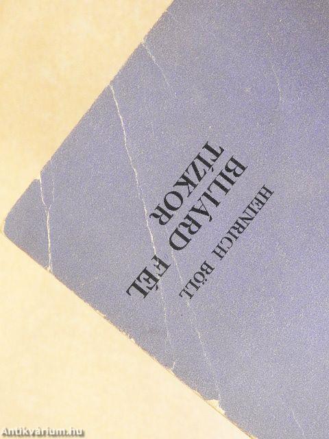 Biliárd fél tízkor