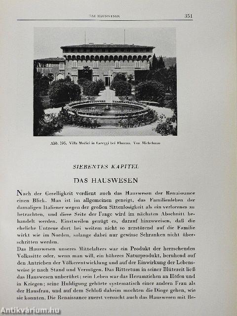 Die Kultur der Renaissance in Italien