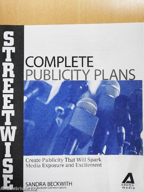 Complete Publicity Plans